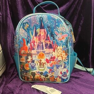 Disney Parks Joey Chou 100 Celebration Loungefly Character Backpack